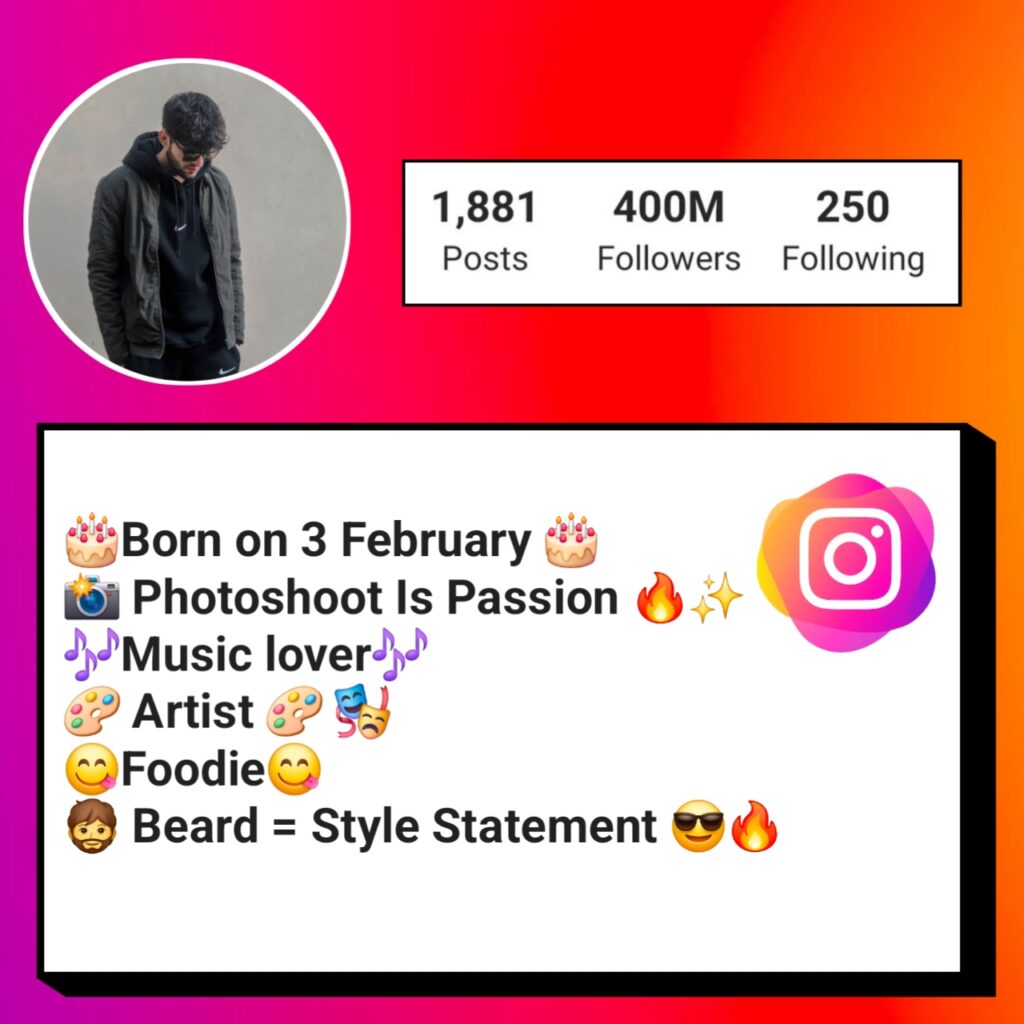 Sketch artist Bio for Instagram