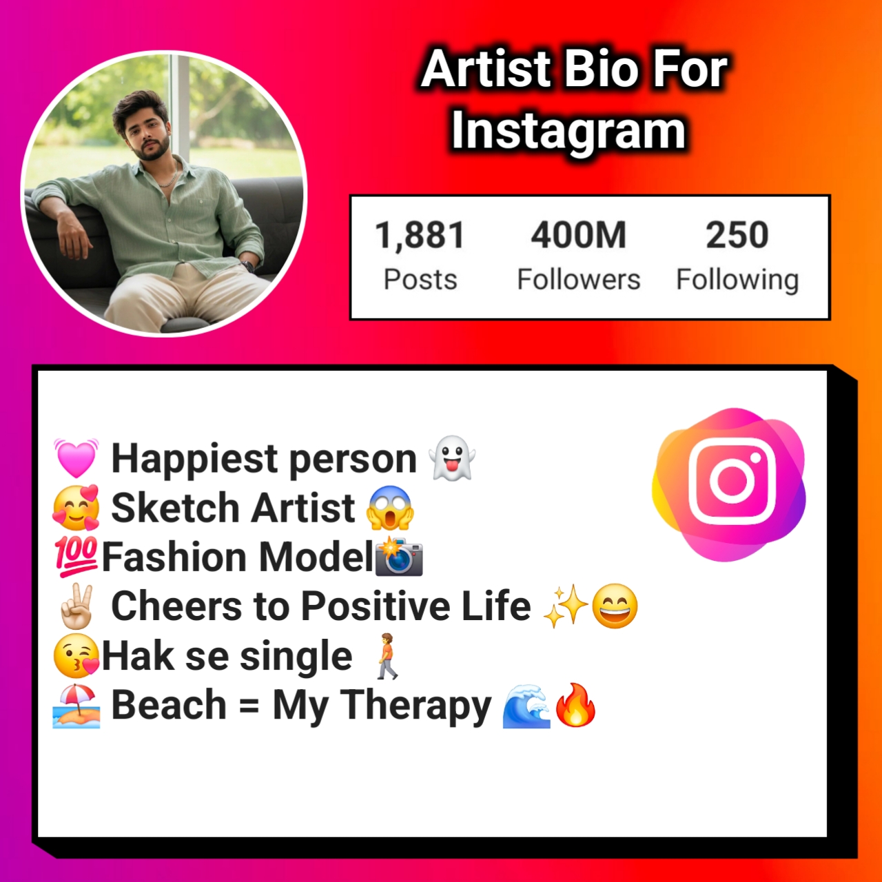 Artist Bio For Instagram