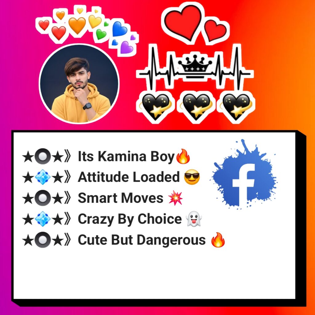 Facebook VIP Bio For Boys