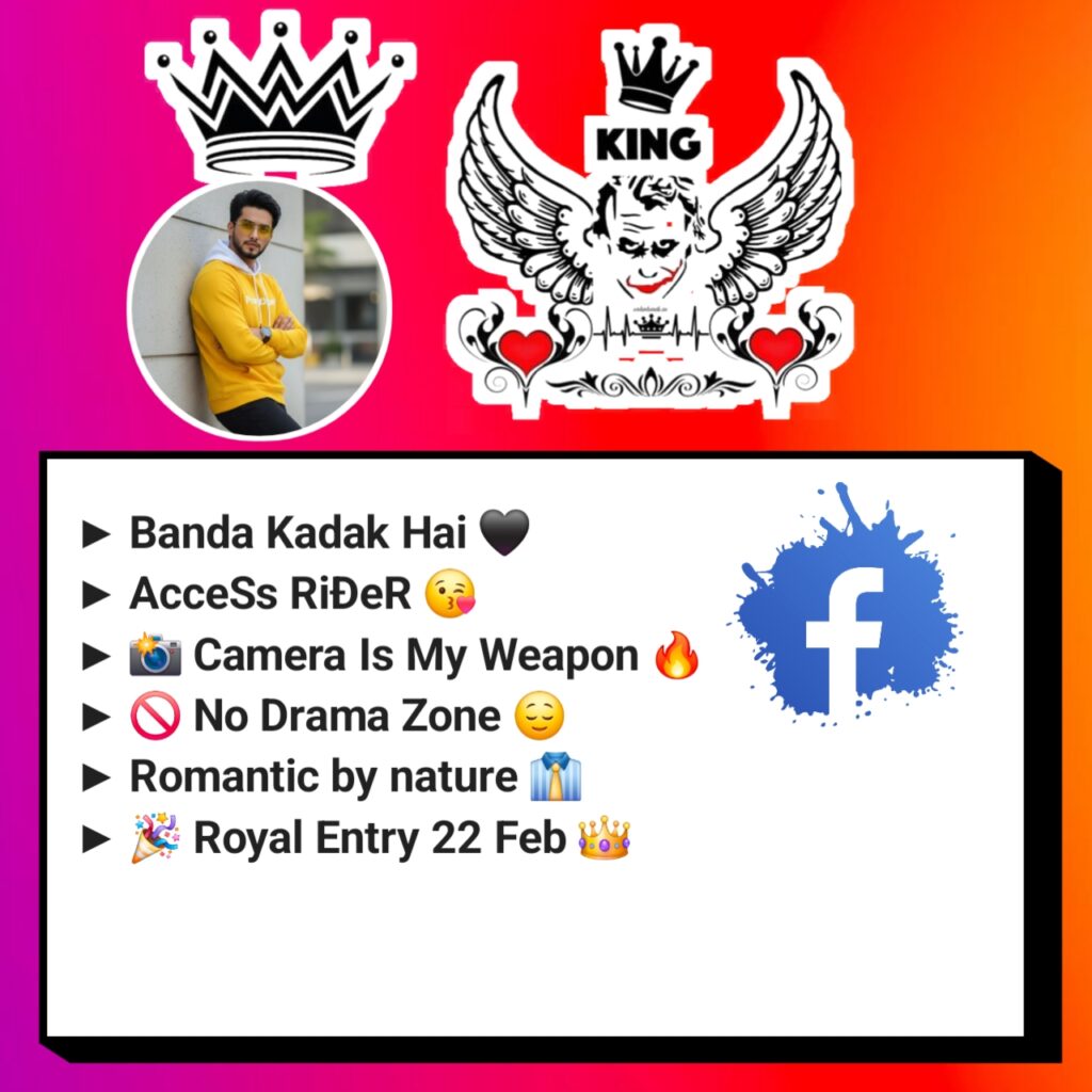 Facebook Bio Style Text