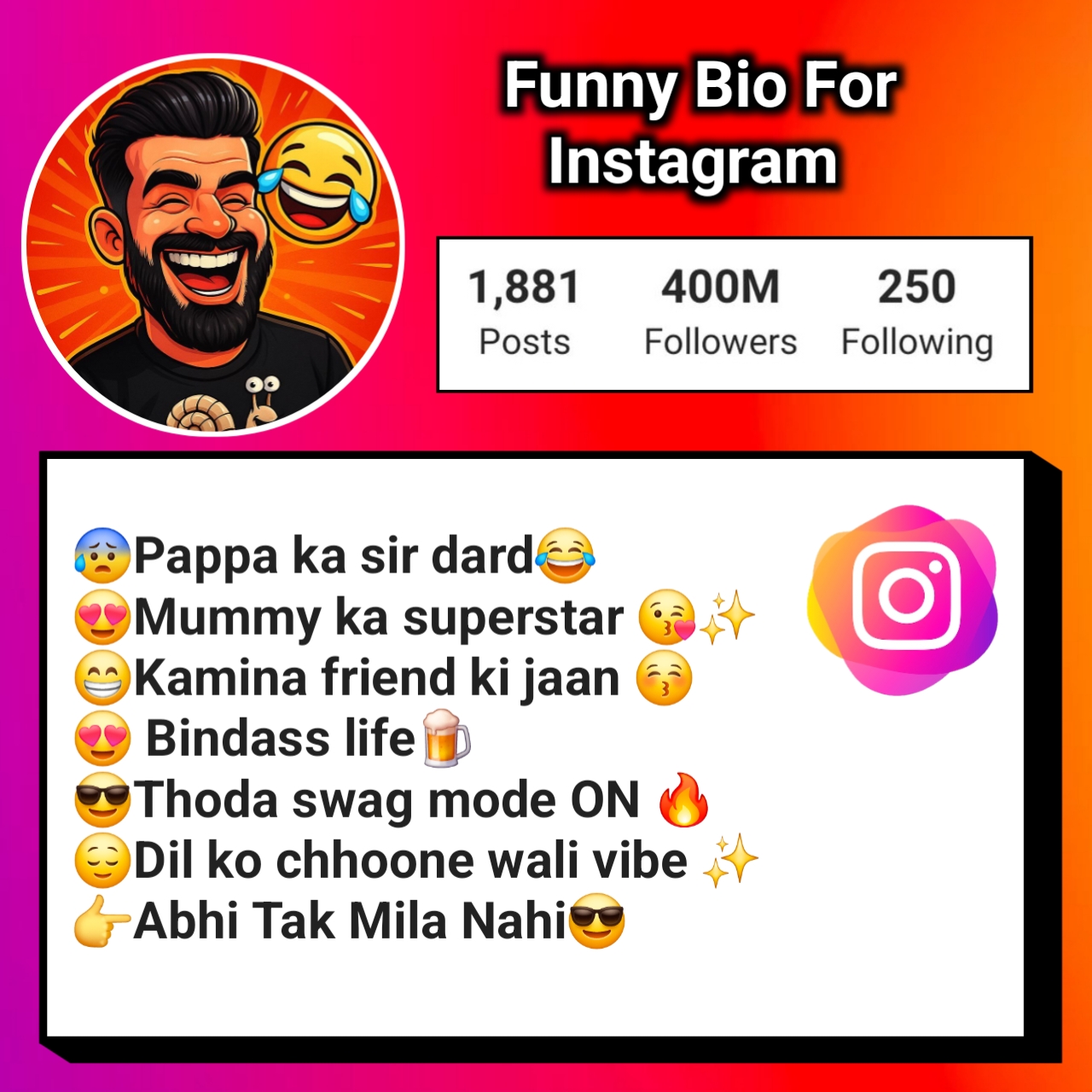 Funny Bio For Instagram