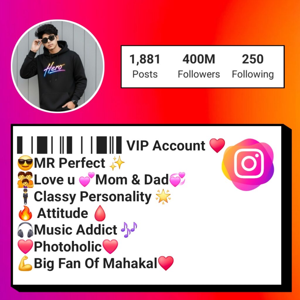 Instagram Bio For Boys