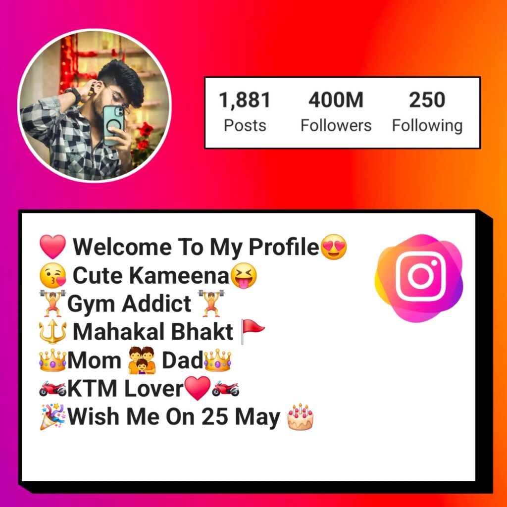 Instagram Bio ideas for Boys