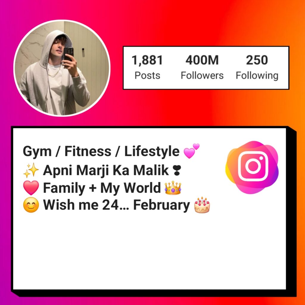 Instagram Bio for Boys Simple