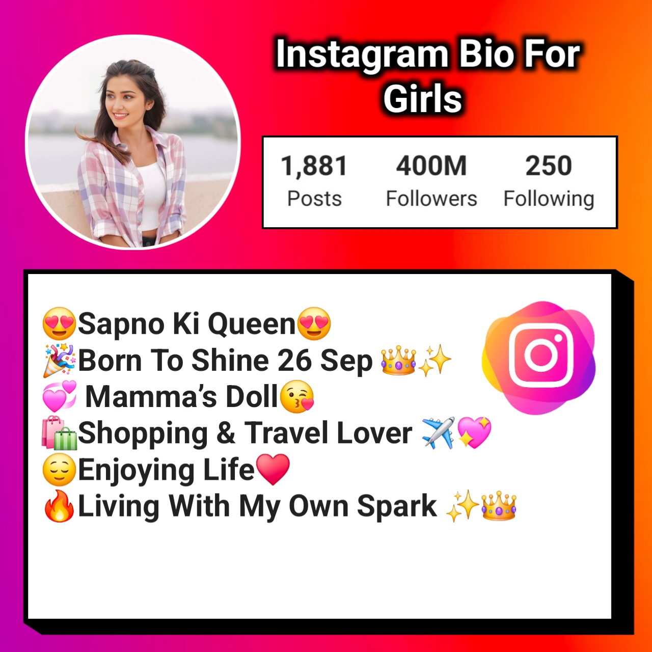 Instagram Bio For Girls