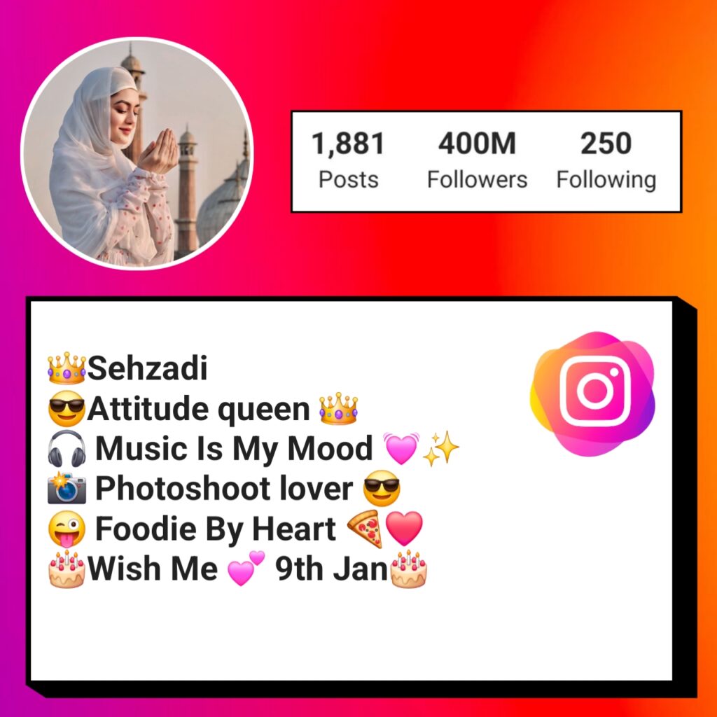 Instagram bio for muslim girl