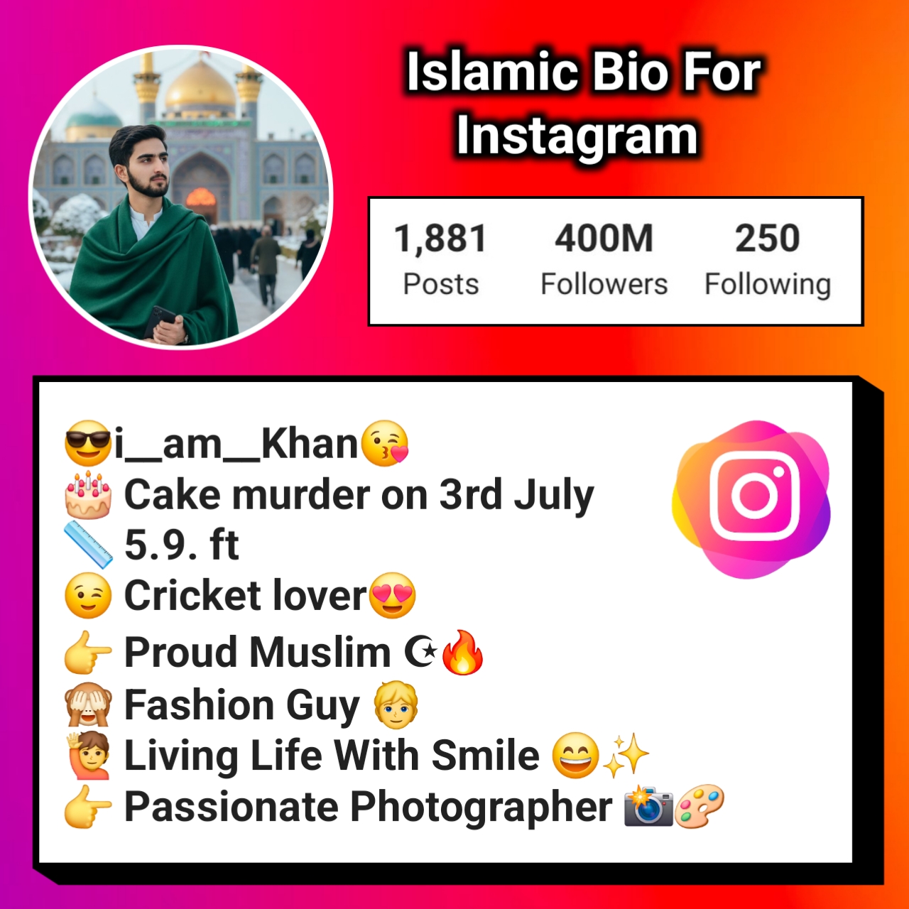 Islamic Bio For Instagram