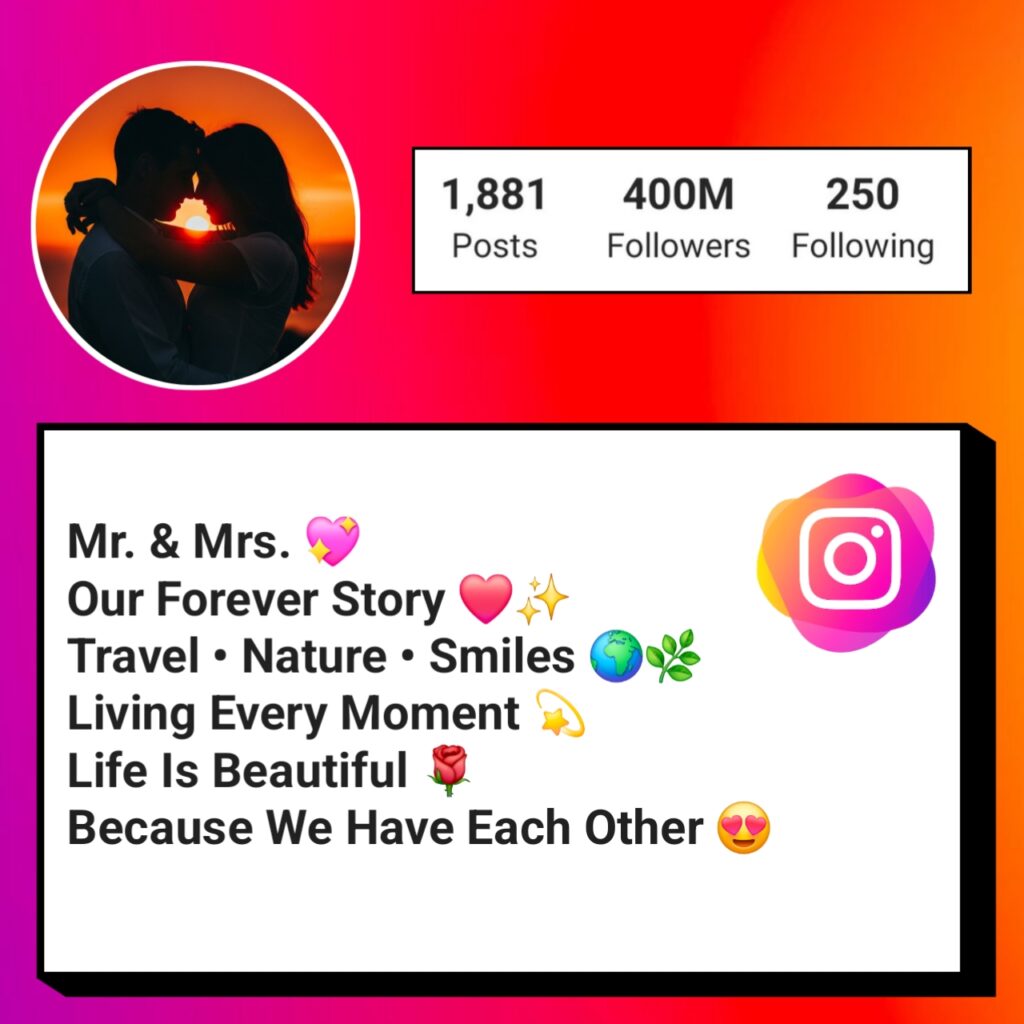 Instagram Bio For Couples