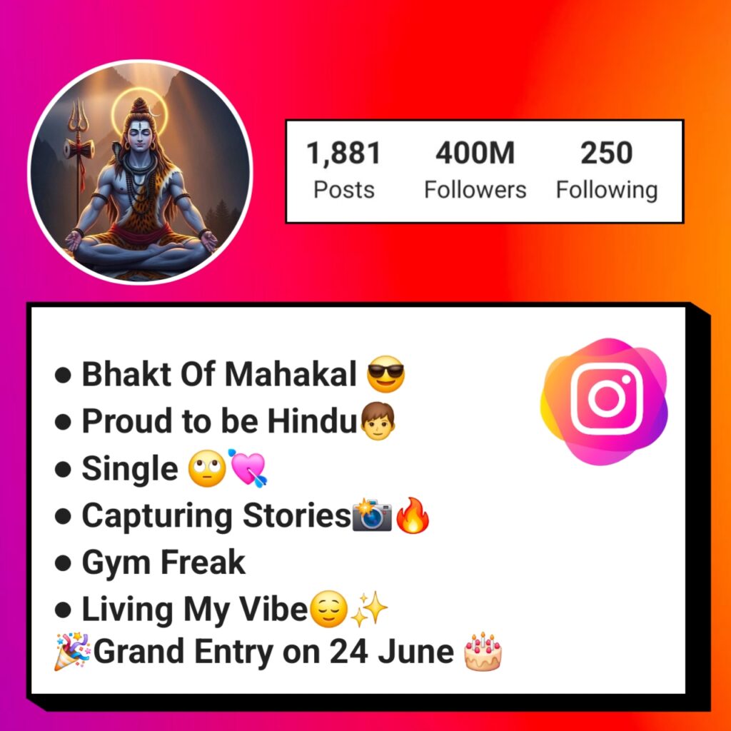 Mahakal Bio For Instagram