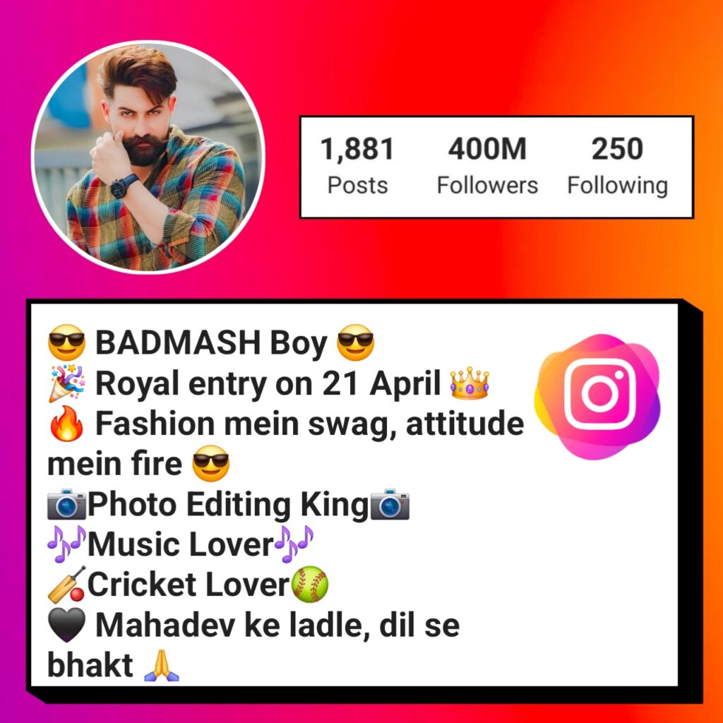 Badmashi Bio For Instagram