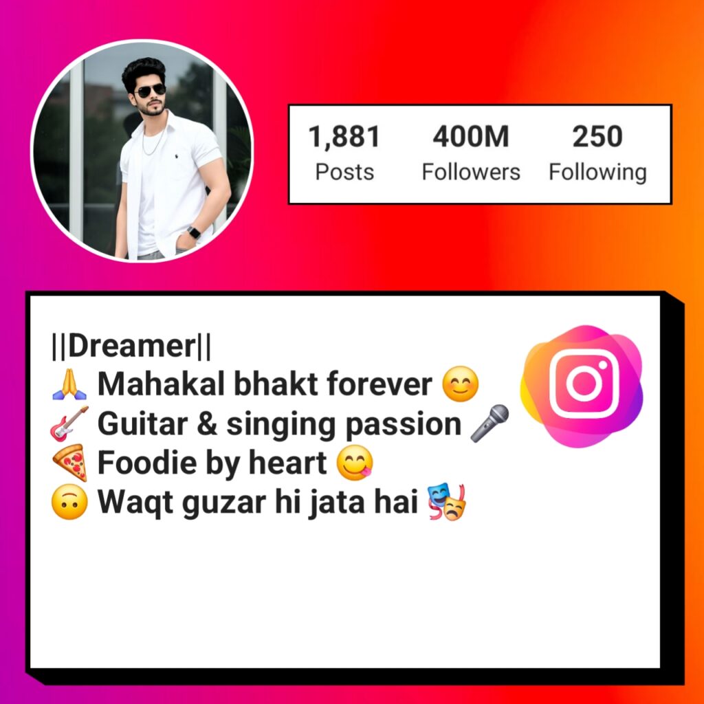 Instagram bio in hindi for boy