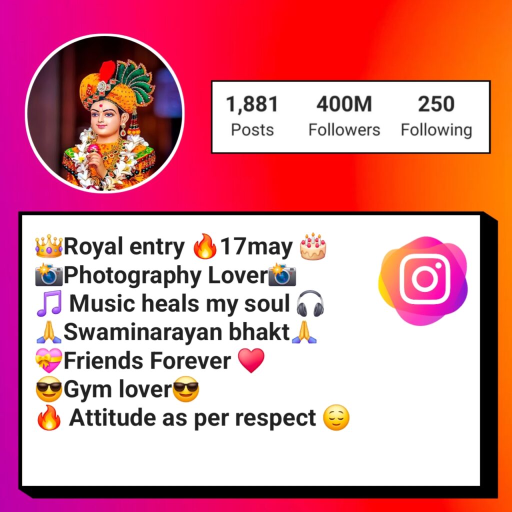 Shree Swaminarayan Bio For Instagram